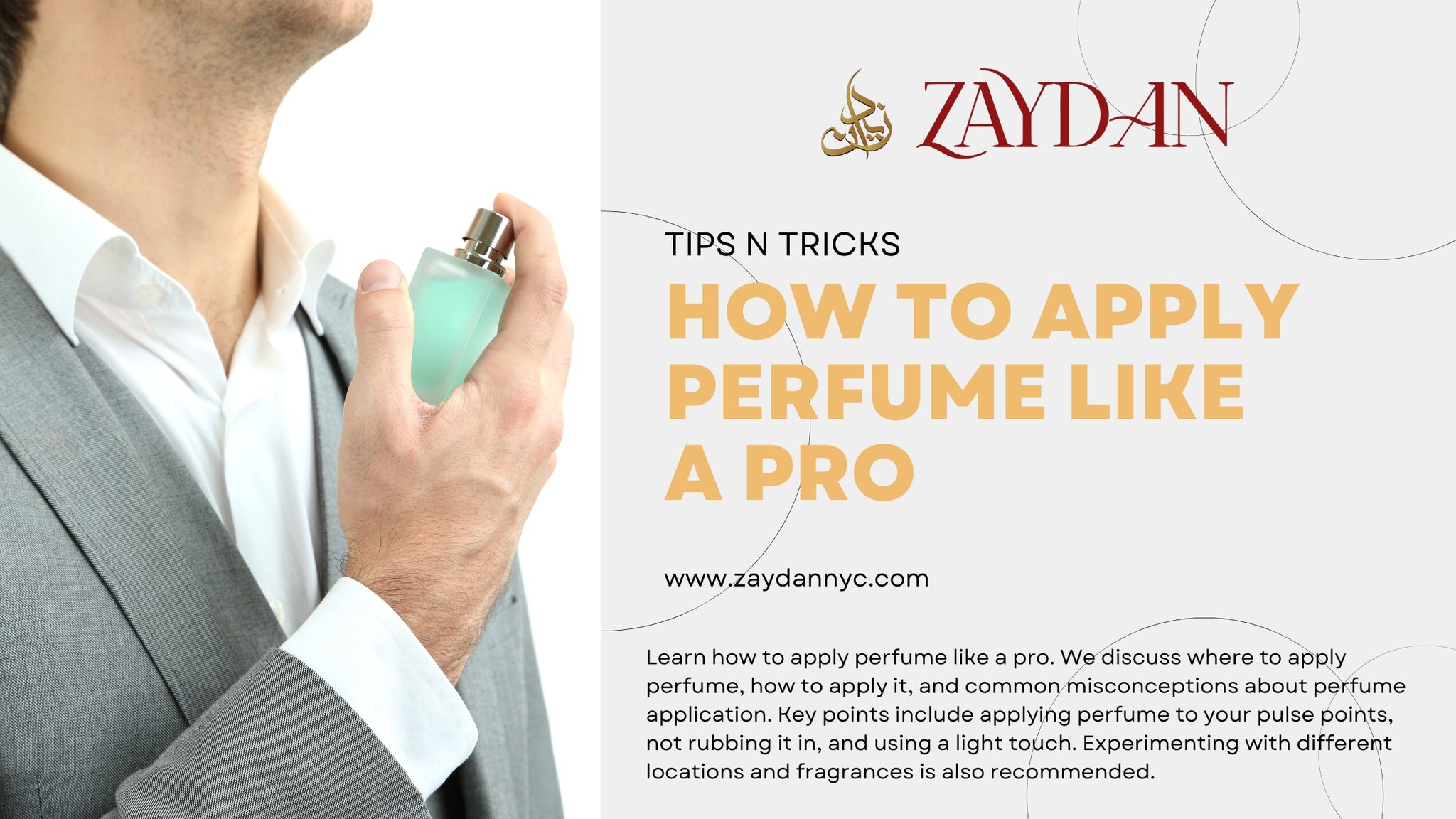 How to Apply Perfume Like a Pro